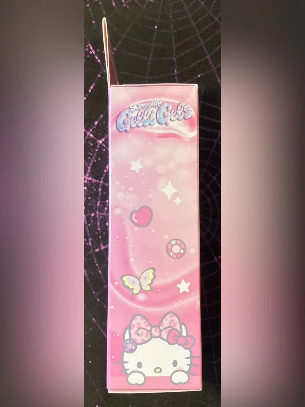 Hello Kitty Pink Iridescent Glitter Gelli Gels Slow-Flow Stretchy Toy